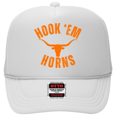Hook Em Horns Texas Bull Head Trucker Hat