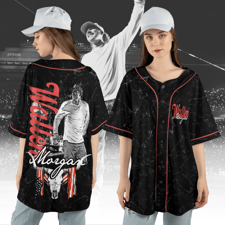 Retro Red Morgan Wallen I'm the problem tour Country Music jersey ACM04