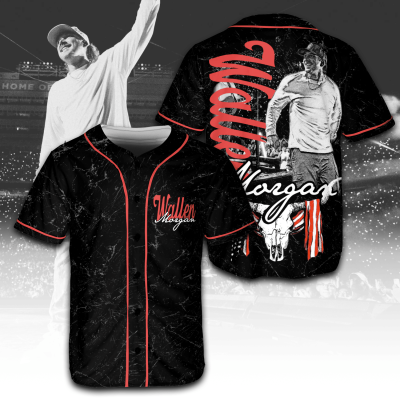 Retro Red Morgan Wallen I'm the problem tour Country Music jersey ACM04
