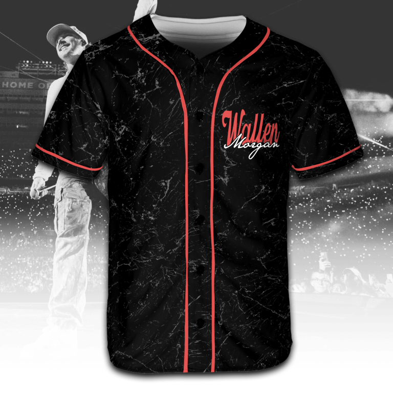 Retro Red Morgan Wallen I'm the problem tour Country Music jersey ACM04