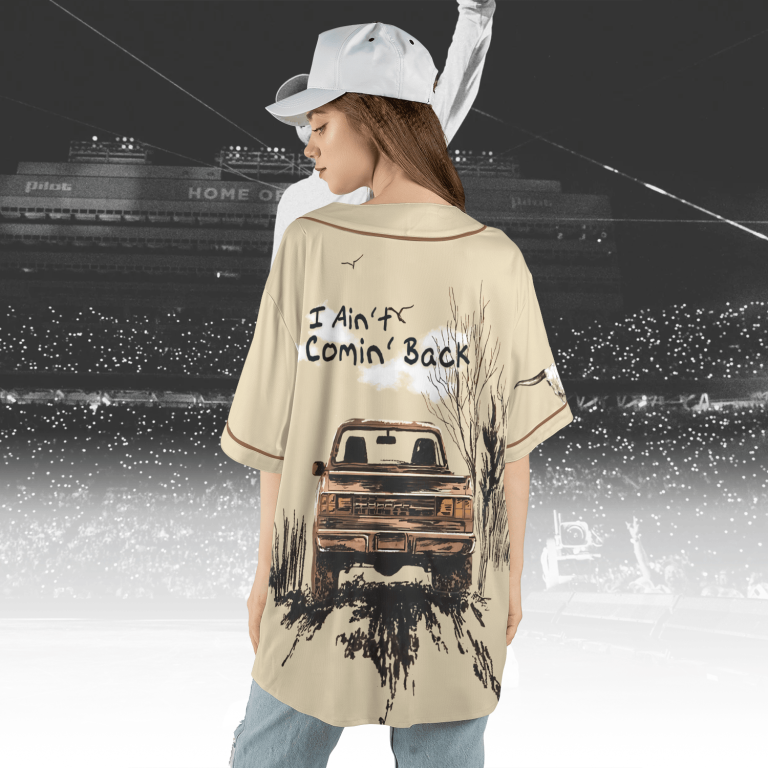 I ain't coming back Morgan Wallen x Post Malone Baseball Jersey TCM11