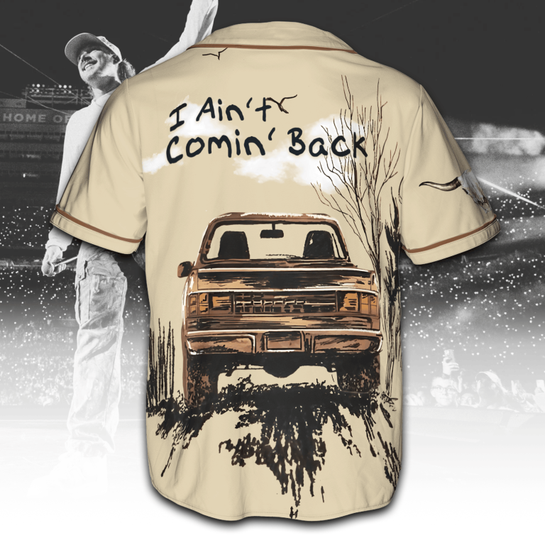I ain't coming back Morgan Wallen x Post Malone Baseball Jersey TCM11
