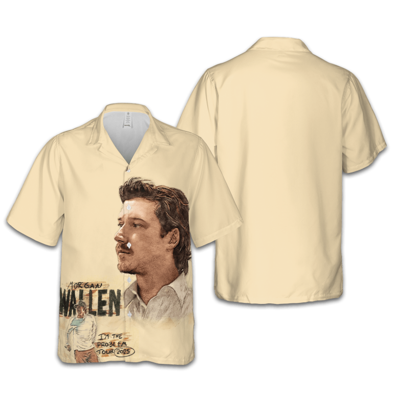 Morgan Wallen Hawaiian Short Sleeve Lapel Shirt Top TCM06