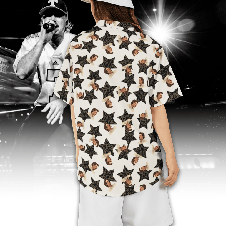 Morgan Wallen Cheetah Pattern Hawaiian Shirt TCM04