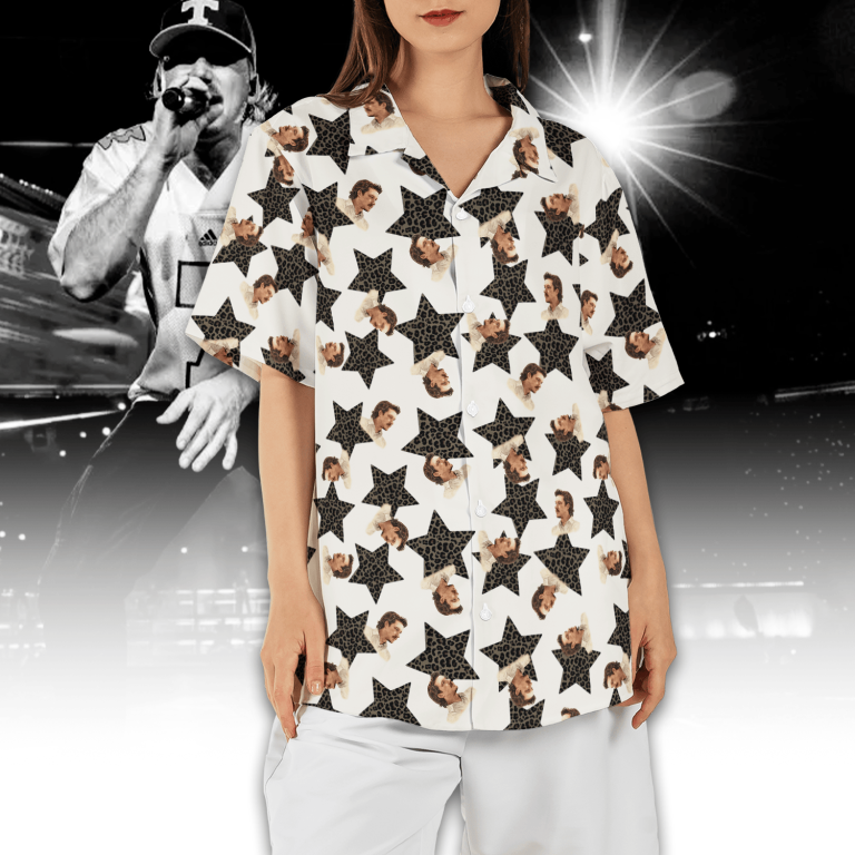 Morgan Wallen Cheetah Pattern Hawaiian Shirt TCM04