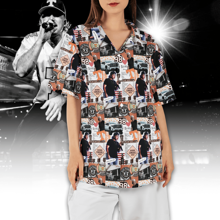 Morgan Wallen Pattern Hawaiian Shirt TCM02