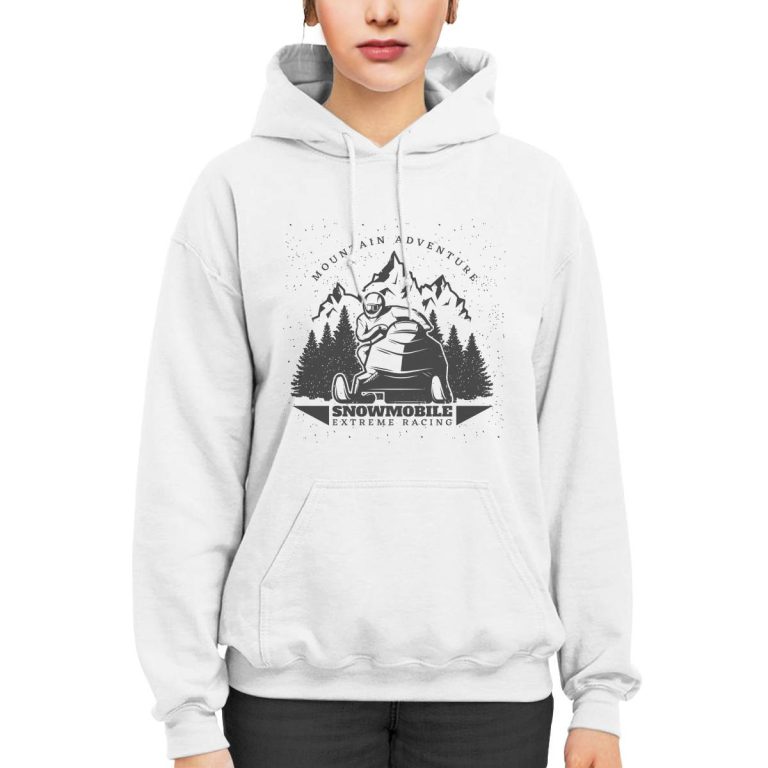 Mountain Adventure Snowmobile Extreme Racing Hoodie