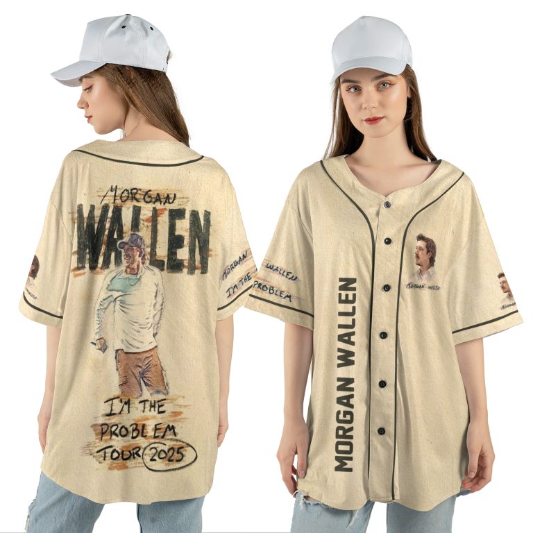 I'm the problem Morgan Wallen Tour 2025 - Baseball Jersey Shirt TCM38