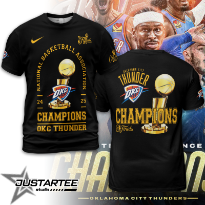 OKC Oklahoma City Thunder NBA Champions 2025 T-shirt