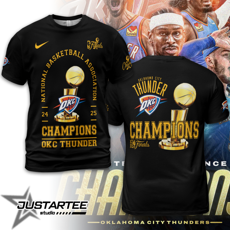 OKC Oklahoma City Thunder NBA Champions 2025 T-shirt