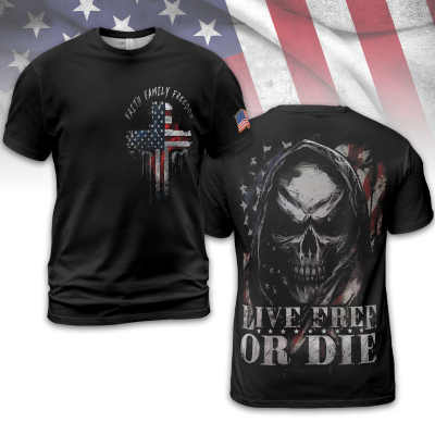 4th of July Independence Day Patriotic Flag Printed T-shirt TID45