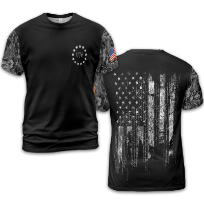 Men's Army Independence Day 3D Printed Top