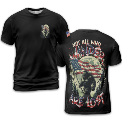 Men's NOT ALL WHO WANDER ARE LOST Printed T-shirt TID47