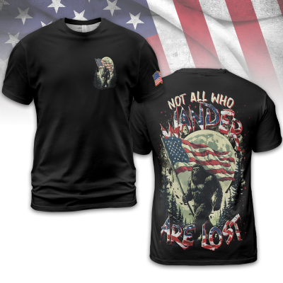 Men's NOT ALL WHO WANDER ARE LOST Printed T-shirt TID47
