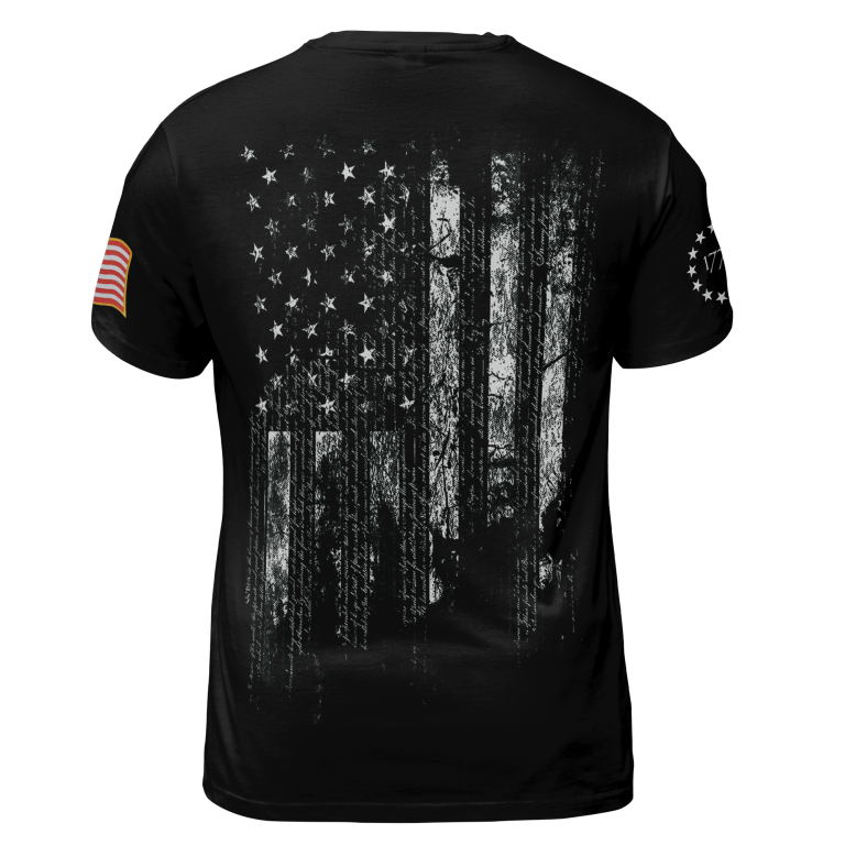 Men's Independence Day American Flag Jet Planes Print Casual Tee TID44