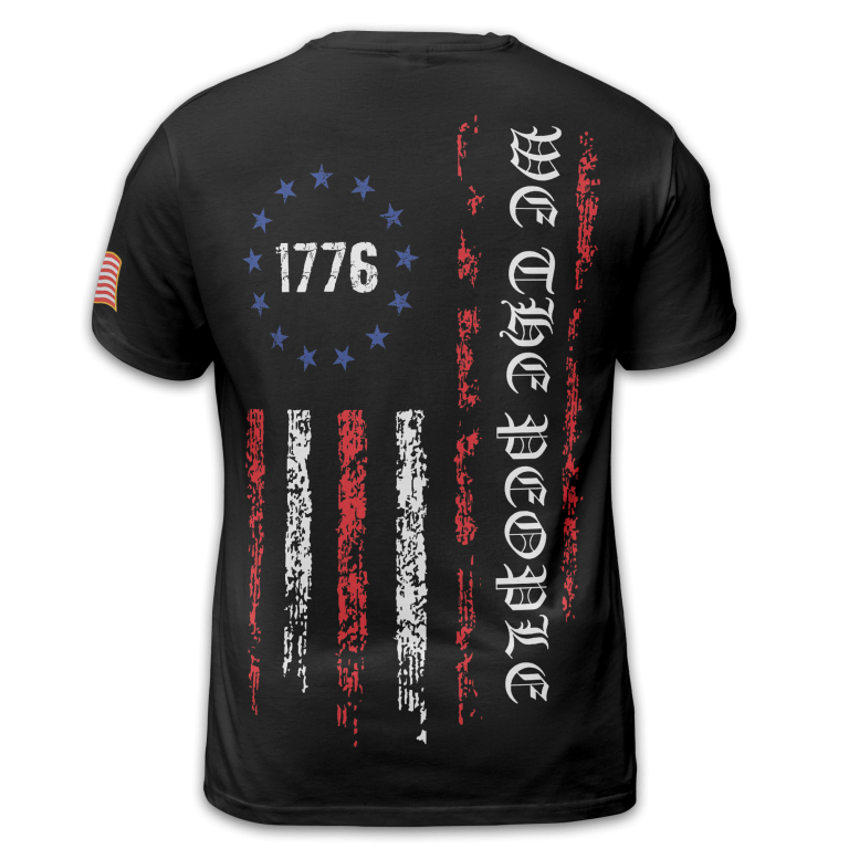 Men's Retro Independence Day Deer Short Sleeve Shirt TID46