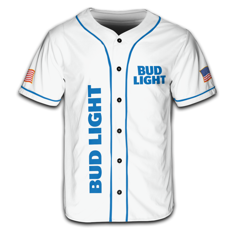 American Cool Dog with Bud Light Jersey, 4th of July Patriotic USA Shirt TID35-3