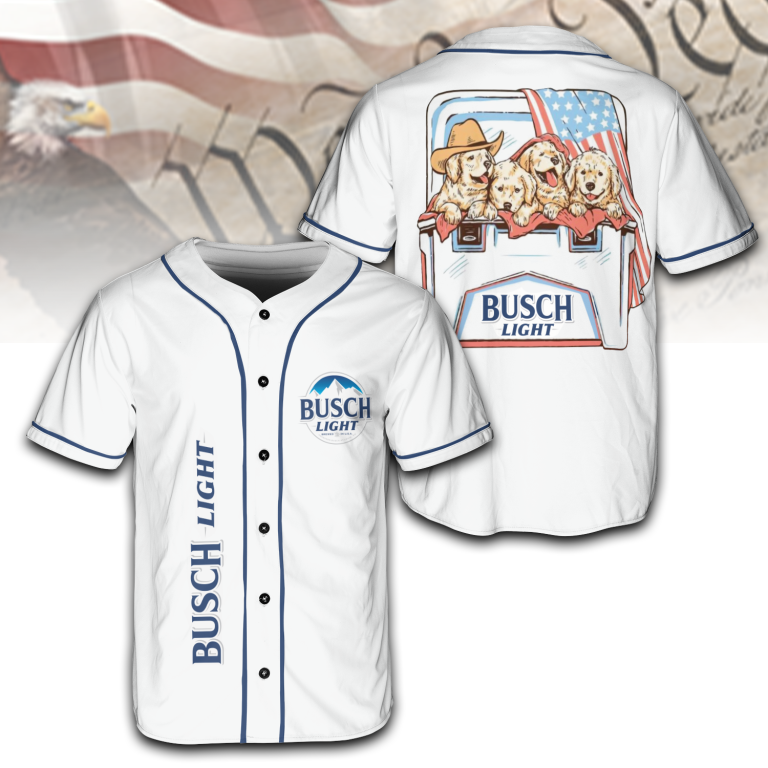 Dogs and Beer Busch light – 4th of July Patriotic Jersey for Men & Women AID10