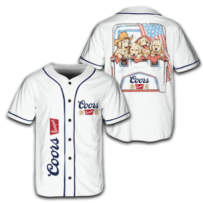Dogs and Beer Coors light – 4th of July Patriotic Jersey for Men & Women AID09