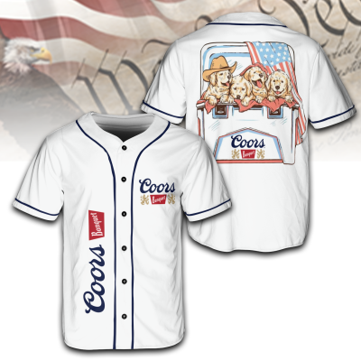 Dogs and Beer Coors light – 4th of July Patriotic Jersey for Men & Women AID09