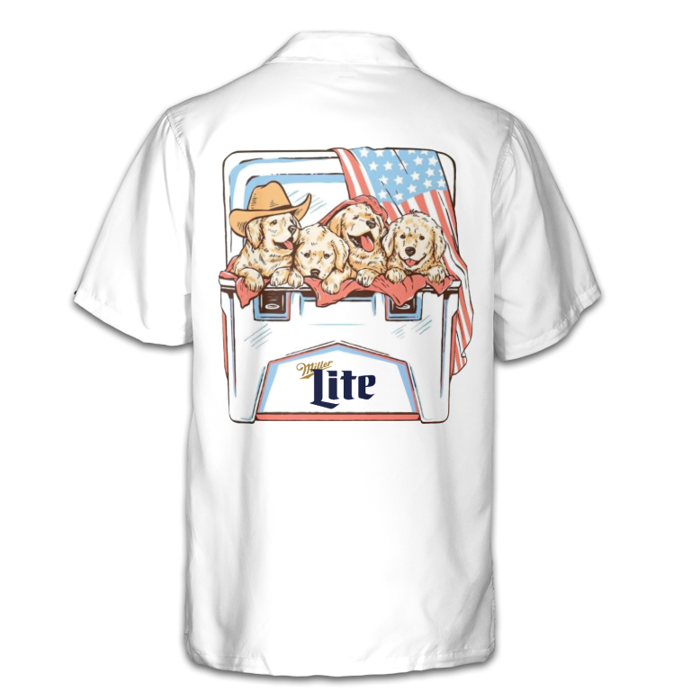 Dogs and Beer Coors light– 4th of July Patriotic Hawaiian Shirt for Men & Women AID02