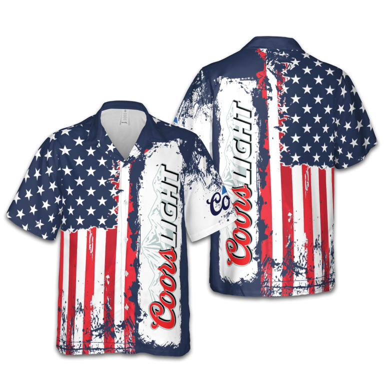 American Independence Day Coors light Hawaiian Shirt TID16