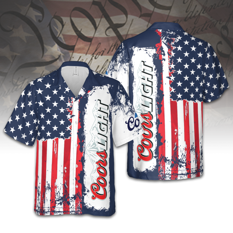 American Independence Day Coors light Hawaiian Shirt TID16