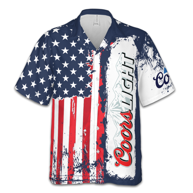 American Independence Day Coors light Hawaiian Shirt TID16