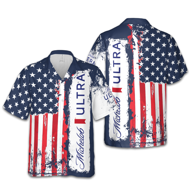 American Independence Day Michelob Hawaiian Shirt TID18