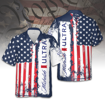 American Independence Day Michelob Hawaiian Shirt TID18