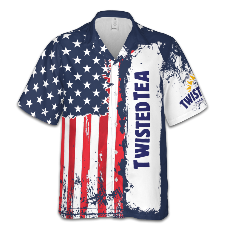 American Independence Day Twisted Tea Hawaiian Shirt TID21