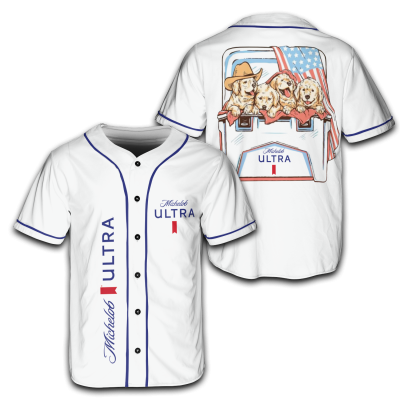 Dogs and Beer Michelob Ultra – 4th of July Patriotic Jersey for Men & Women AID14