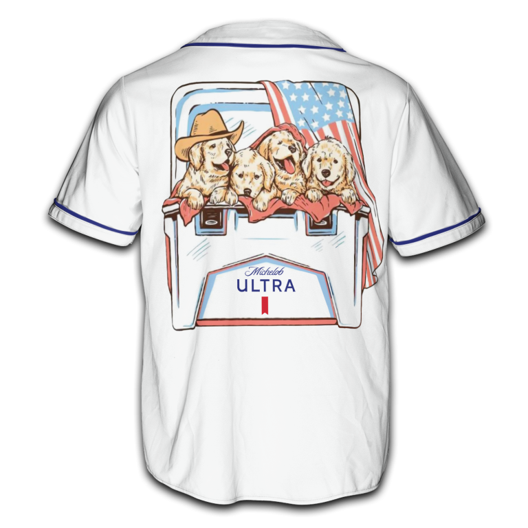 Dogs and Beer Michelob Ultra – 4th of July Patriotic Jersey for Men & Women AID14