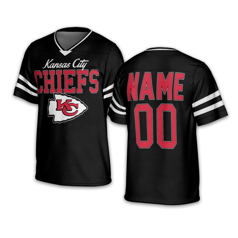 NFL Kansas City Chiefs Jersey Top - Black TKC01