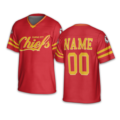 Premium Kansas City Chiefs Red Football Jersey TKC03