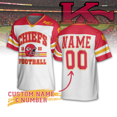 Personalized Kansas City Chiefs Football Jersey TKC04