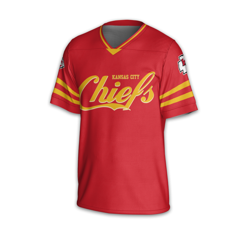 Premium Kansas City Chiefs Red Football Jersey TKC03