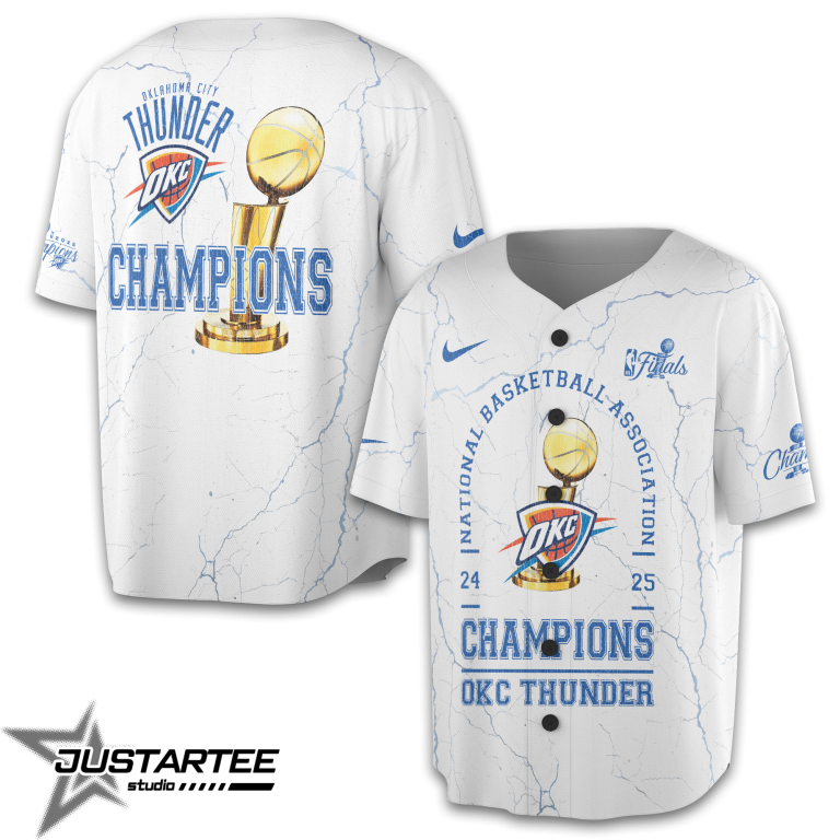 OKC Oklahoma City Thunder NBA Champions 2025 v2 Jersey AOKC06