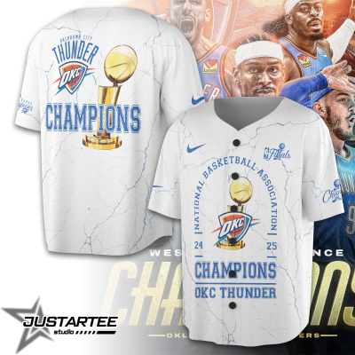 OKC Oklahoma City Thunder NBA Champions 2025 v2 Jersey AOKC06
