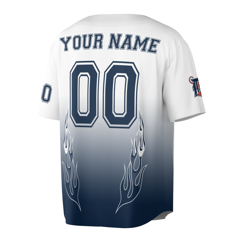 Detroit Tigers MLB Flame Personalized Jersey TDT01