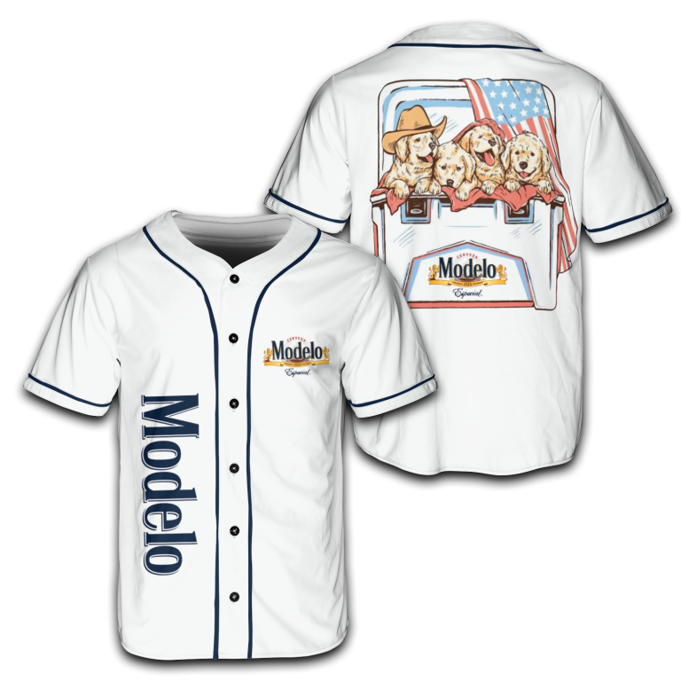 Dogs and Beer Modelo – 4th of July Patriotic Jersey for Men & Women AID11
