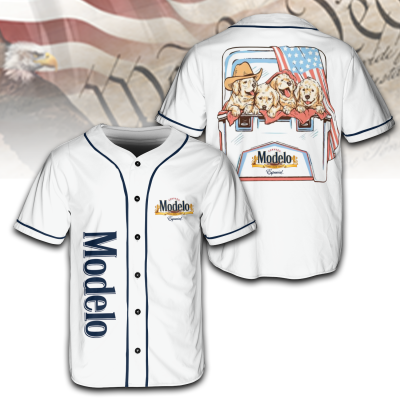 Dogs and Beer Modelo – 4th of July Patriotic Jersey for Men & Women AID11
