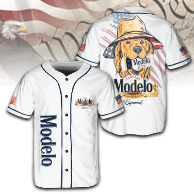 American Cool Dog with Modelo Jersey, 4th of July Patriotic USA Shirt TID35