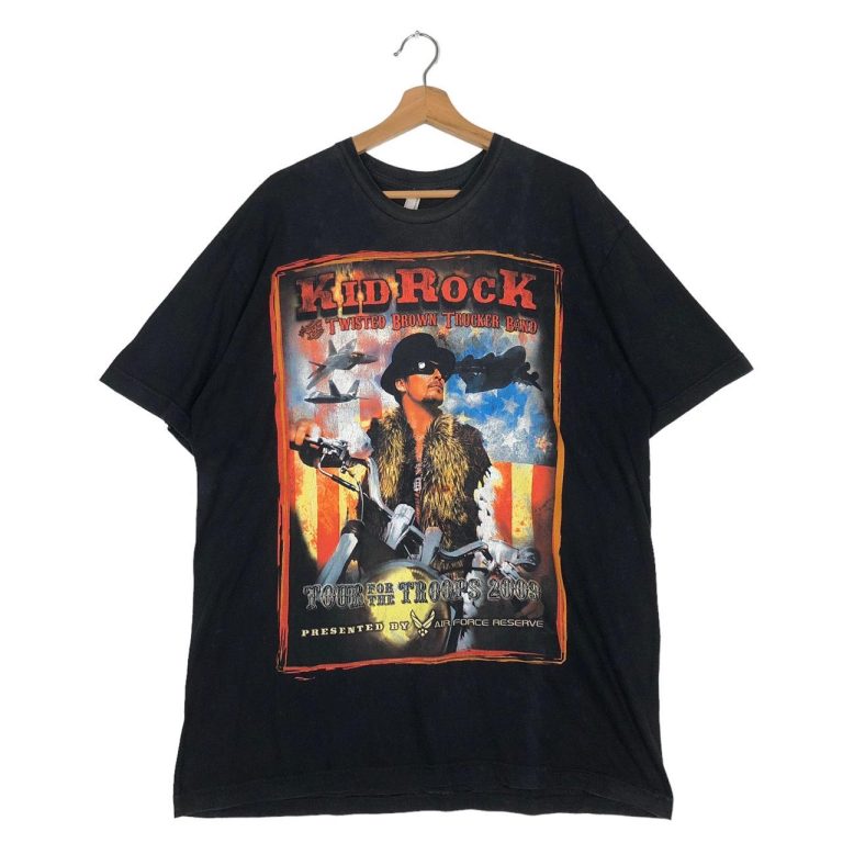Morgan Wallen x Kidrock “2009 Tour For The Troops” T-shirt (Houston Night 2 on 6-21-2025)