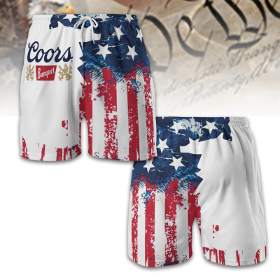 USA Flag Fourth Of July Coors Swim Trunks TID33