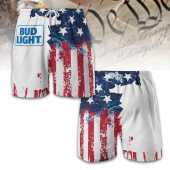Usa Flag Fourth Of July Beers Swim Trunks Bud Lightads - demo10