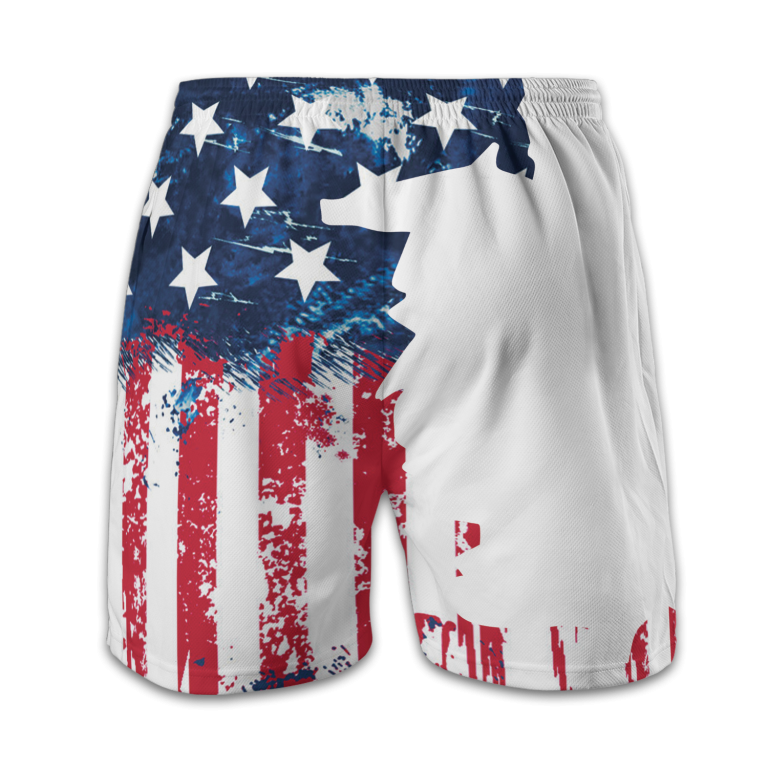 USA Flag Fourth Of July MICHELOB ULTRA Swim Trunks TID29
