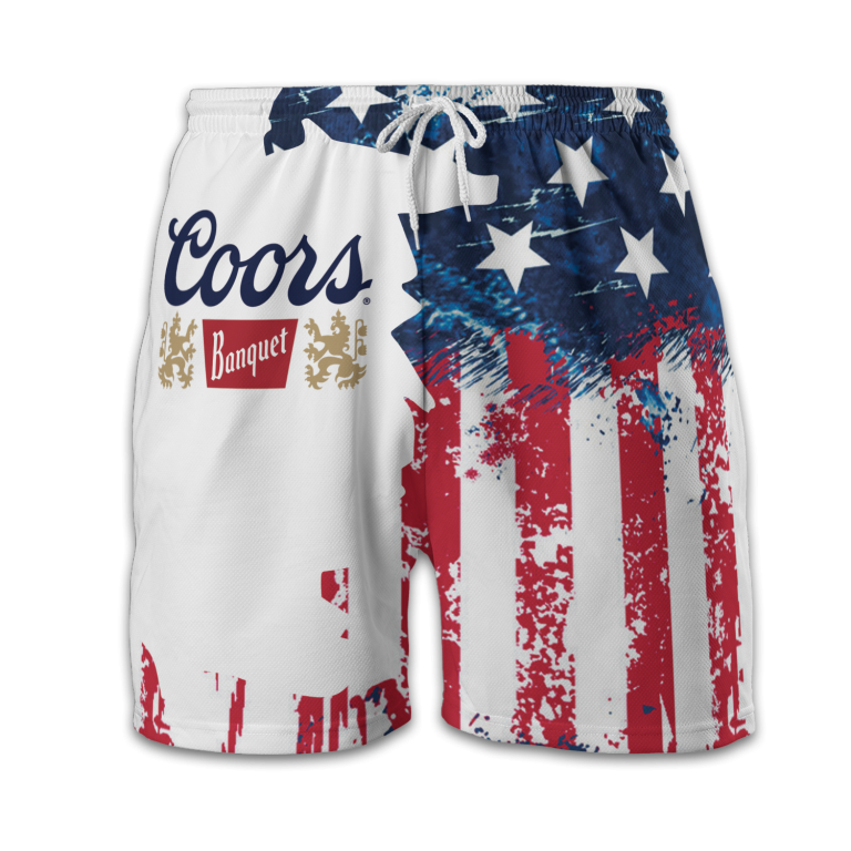 USA Flag Fourth Of July Coors Swim Trunks TID33