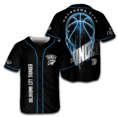 NBA 2025 Champion Oklahoma City Thunder Baseball Jersey Shirt