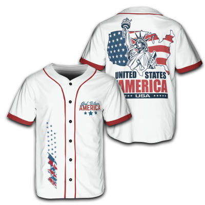 God Bless American Jersey T-shirt TID14